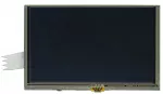 5 Resistive Touchscreen EVE Powered TFT Display. Front view, powered off.