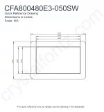 CFA800480E3050SW Mechanical Drawing