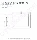 CFA800480E3050SW Mechanical Drawing CFA800480E3050SW Mechanical Drawing