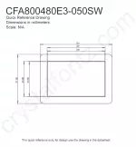 CFA800480E3050SW Mechanical Drawing CFA800480E3050SW Mechanical Drawing