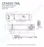 CFA835TML Mechanical Drawing
