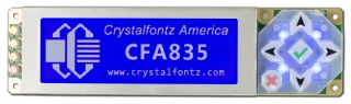 Dark Blue 244x68 Graphic Display Module (CFA835-TML)