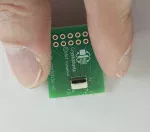 13 Position ZIF Breakout board. In hand to show size and perspective.