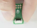 8-position ZIF Connector breakout board. In hand to show size and perspective.