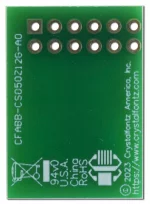 12-position ZIF breakout board. Bottom view.