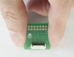 18-position ZIF breakout board. In hand to show size and perspective.