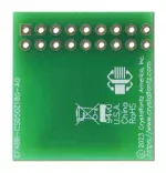 18-position ZIF breakout board. Bottom  view.