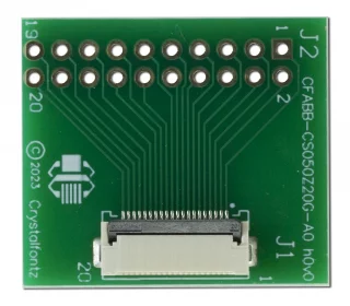 20-Position ZIF Breakout Board (CFABB-CS050Z20G-A0)