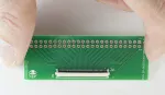 50-position ZIF breakout board. In hand to show size and perspective.