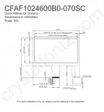 CFAF1024600B0070SC Mechanical Drawing