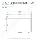 CFAF1024600B0070SCA1 Mechanical Drawing