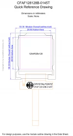 CFAF128128B0145T Mechanical Drawing CFAF128128B0145T Mechanical Drawing
