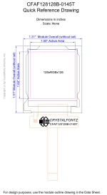 CFAF128128B0145T Mechanical Drawing CFAF128128B0145T Mechanical Drawing