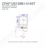 CFAF128128B10145T Mechanical Drawing CFAF128128B10145T Mechanical Drawing