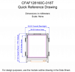 CFAF128160C018T Mechanical Drawing