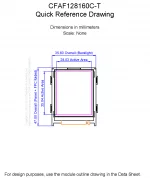 CFAF128160CT Mechanical Drawing