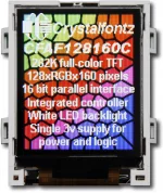 Shown as the camera perceives the display.