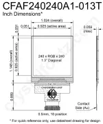 CFAF240240A1013T Mechanical Drawing