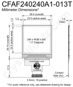 CFAF240240A1013T Mechanical Drawing