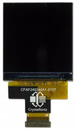 240x240 square TFT LCD display, front view powered off.
