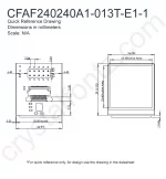 CFAF240240A1013TE11 Mechanical Drawing CFAF240240A1013TE11 Mechanical Drawing