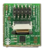 240x240, 1.3 inch, High Density display with breakout board included. Back view, display off.