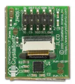 240x240, 1.3 inch, High Density display with breakout board included. Back view, display off.