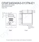 CFAF240240A3013TNE12 Mechanical Drawing CFAF240240A3013TNE12 Mechanical Drawing