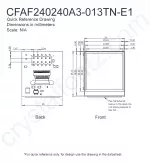 CFAF240240A3013TNE12 Mechanical Drawing CFAF240240A3013TNE12 Mechanical Drawing