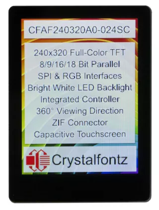 2.4" Full-Color Capacitive Touchscreen TFT (CFAF240320A0-024SC)