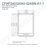 CFAF240320A0024SNA11 Mechanical Drawing CFAF240320A0024SNA11 Mechanical Drawing