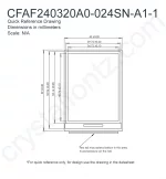CFAF240320A0024SNA11 Mechanical Drawing CFAF240320A0024SNA11 Mechanical Drawing