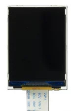 240x320 Sunlight Readable EVE TFT Display, front view, powered off.