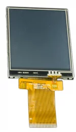 CFAF240320B1-032T-TS 3.2 inch 240x320 Color TFT w/ Resistive Touch Screen, Isometric view