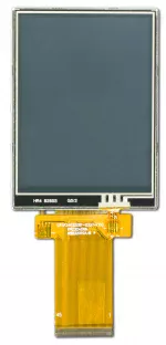 CFAF240320B1-032T-TS 3.2 240x320 Color TFT w/ Resistive Touch Screen, Front View w/ Tail