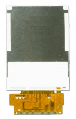 The CFAF240320E-022T is a 2.2 inch 240x320 color TFT LCD display - Back View, Tail Unfolded.