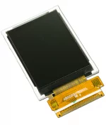 The CFAF240320E-022T is a 2.2 inch 240x320 color TFT LCD display - Perspective View.
