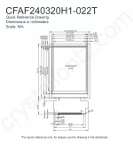 CFAF240320H1022T Mechanical Drawing