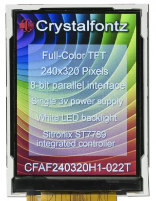 240x320 Full Color TFT Display (CFAF240320H1-022T)