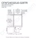 CFAF240320J0028TR Mechanical Drawing