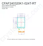 CFAF240320K1024TRT Mechanical Drawing