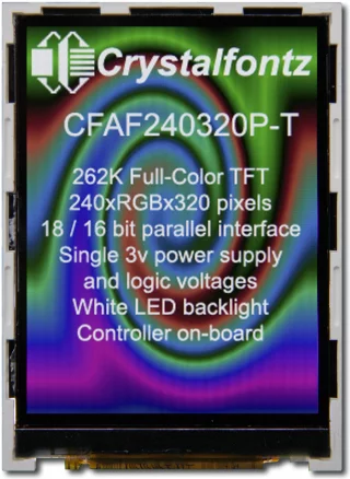 [EOL] 3v 240x320 Parallel Color TFT (CFAF240320P-T)