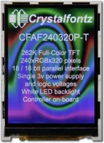 Unmodified, appears as the camera perceives the display.