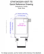 CFAF240320V020TTS Mechanical Drawing CFAF240320V020TTS Mechanical Drawing