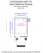 CFAF240320V020TTS Mechanical Drawing CFAF240320V020TTS Mechanical Drawing