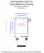 CFAF240320V020TTS Mechanical Drawing