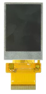 240x320, 2 inch, full-color, TFT display. Front view, powered off.