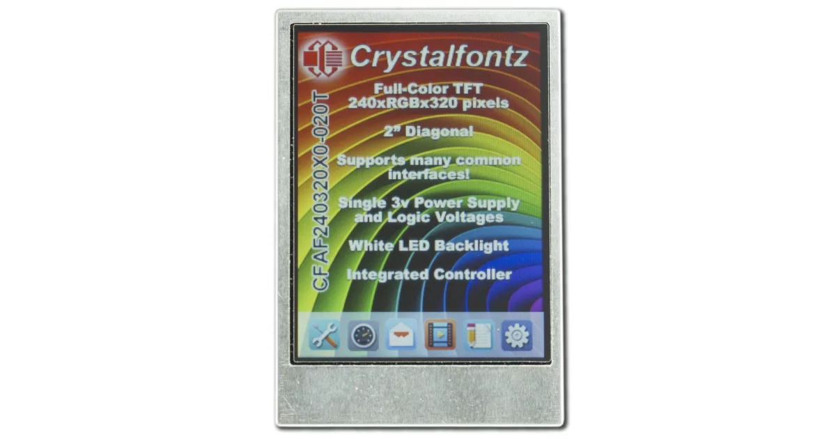 2 inch 240x320 Color TFT from Crystalfontz