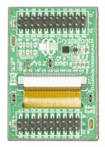 Back of 240x320 2 inch color TFT with carrier board.