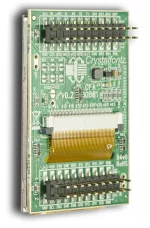 Side view of 240x320 2 inch color TFT with carrier board.